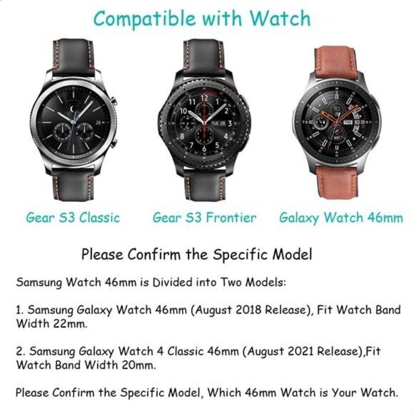 NEW  Samsung Galaxy Premium Leather Watch Bands